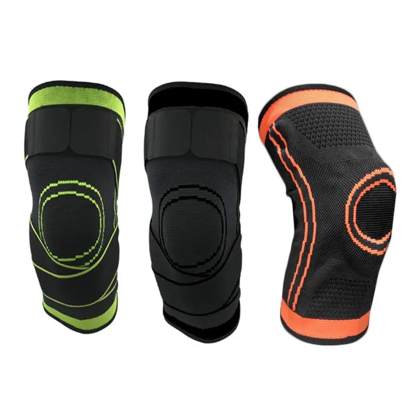 

Knee Support Compression Sleeves Joint Pain Arthritis Relief Running Fitness Elastic Wrap Brace Knee Pads With Strap