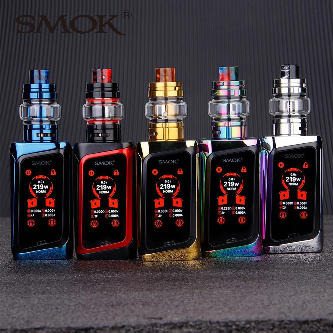 Оригинальный набор SMOK MORPH 219W TC с TF2019 Tank6ml &amp TFV Mini V2 Tank 2 мл со скоростью стрельбы 0 001
