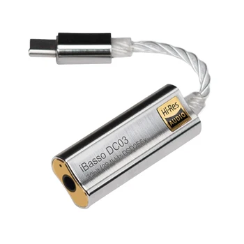 Lusya-adaptador amplificador de auriculares IBasso DC03 DC04, USB DAC tipo C a 3,5mm, 4,4mm, para Android, PC, Ipad, adaptador de Cable HiFi