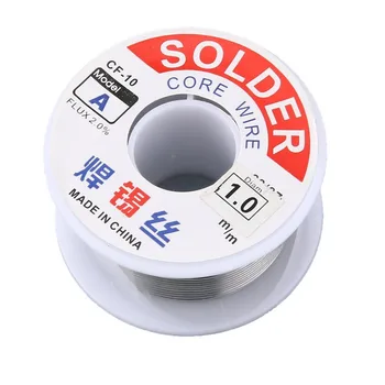 

1.0mm 2% Flux Tin Lead Rosin Roll Core Silver Solder Wire Welding Soldering Repairing Tool Reel Melt Kit Electric Melting