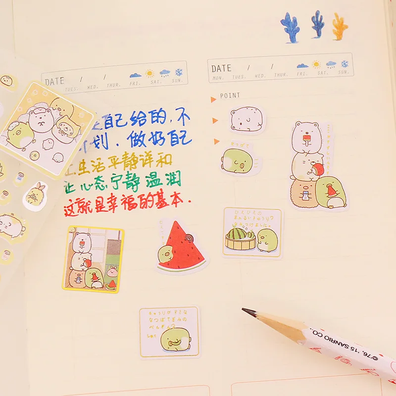 

Cute Korean Style Rabbit Stickers PVC Sticker for DIY Scrapbooking Diary Phone Kids Favor Handbook Decorative Stickers