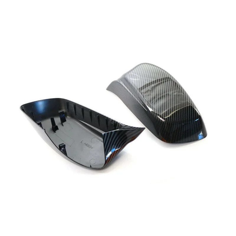 

2Pcs 51167078360 51167078359 Carbon Fiber Car Mirror Cover Cap Fit for BMW E60 5 Series 2004-2007 SU Car Accessories