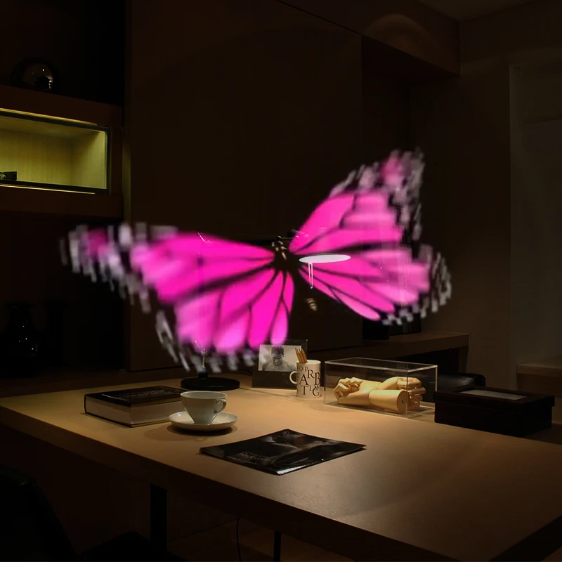 Wifi 3D голограмма проектор светильник рекламный дисплей светодиодный голографическая визуализация лампа магазин корабль отель дисплей логотип светильник