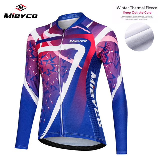 Thermal Fleece Cycling Jersey Long Sleeve 2019 Bike Shirt Reflective maillot ciclismo Downhill Cycling Shirt MTB Jersey