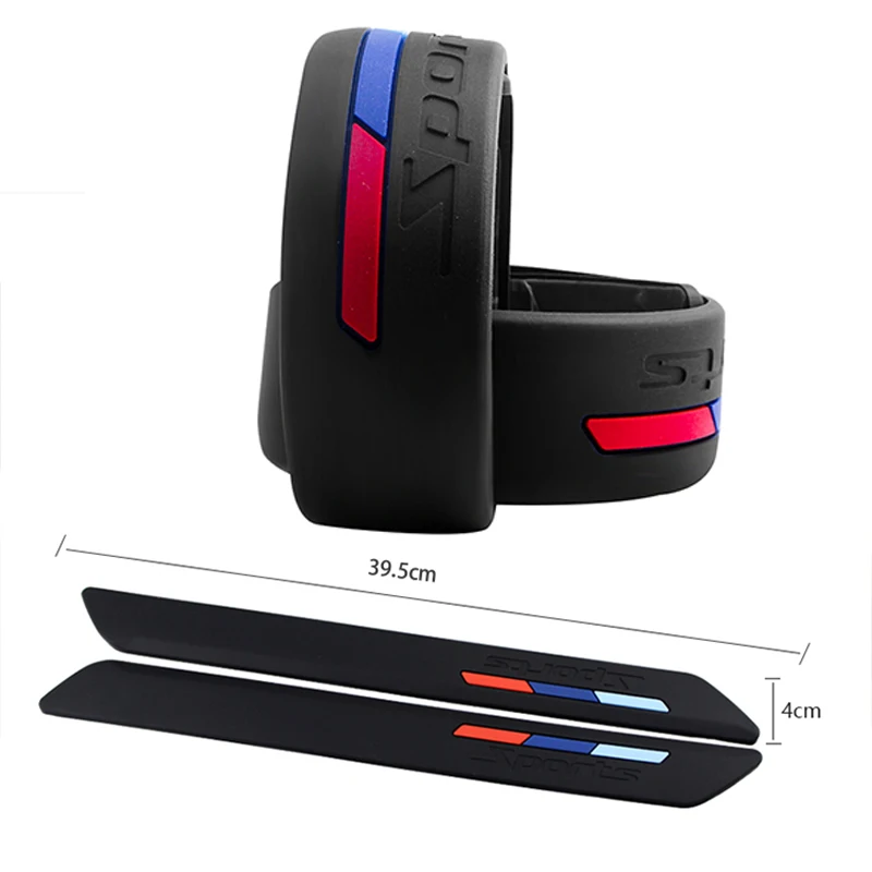 Car Bumper Protector Universal Car Front Rear Bumper Protector Corner Guard Scratch Strip Sticker Rubber Auto Bumper Protection Adhesive Plate bumper corner protector car bumper strip car bumper protector