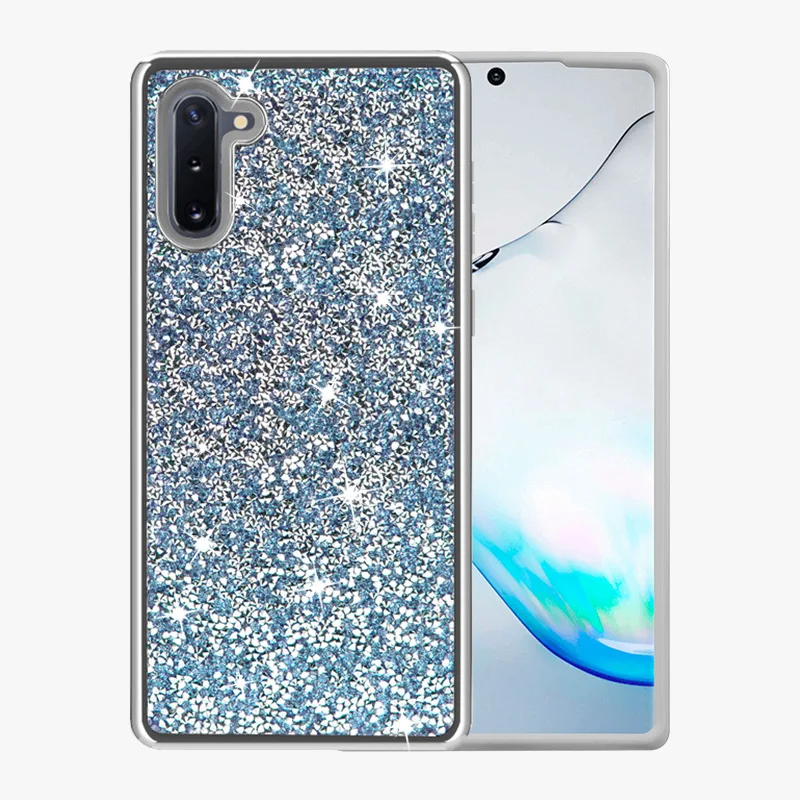 Musubo, Роскошный чехол для samsung Galaxy Note 10 Plus, 5G, 9, S10, S9 Plus, 30, блестящий, бриллиантовый, блестящий, задняя крышка, противоударный - Цвет: Синий