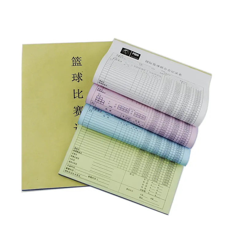 

Basketball Game Record Form Carbonless Notebook Scoring Table Point Assignments Scoring This Referee Recording Station 4