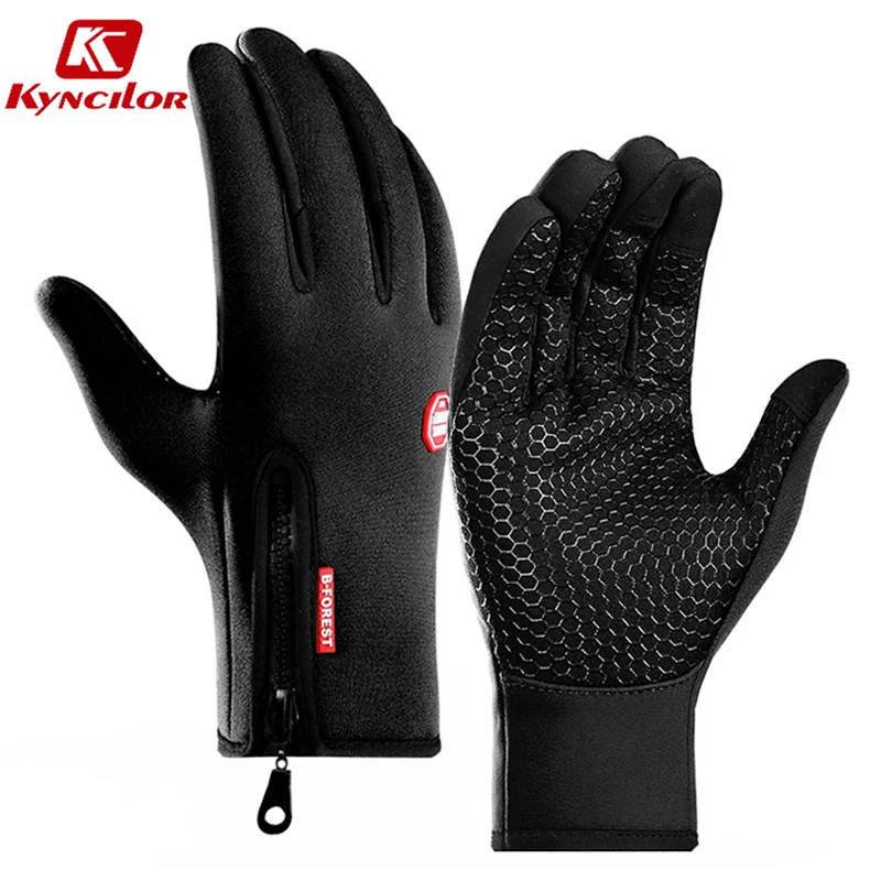 

Kyncilor Winter Thermal Warm Cycling Gloves Unisex Touchscreen Bicycle Gloves Ski Motorcycle Bike Gloves Sports Full Finger