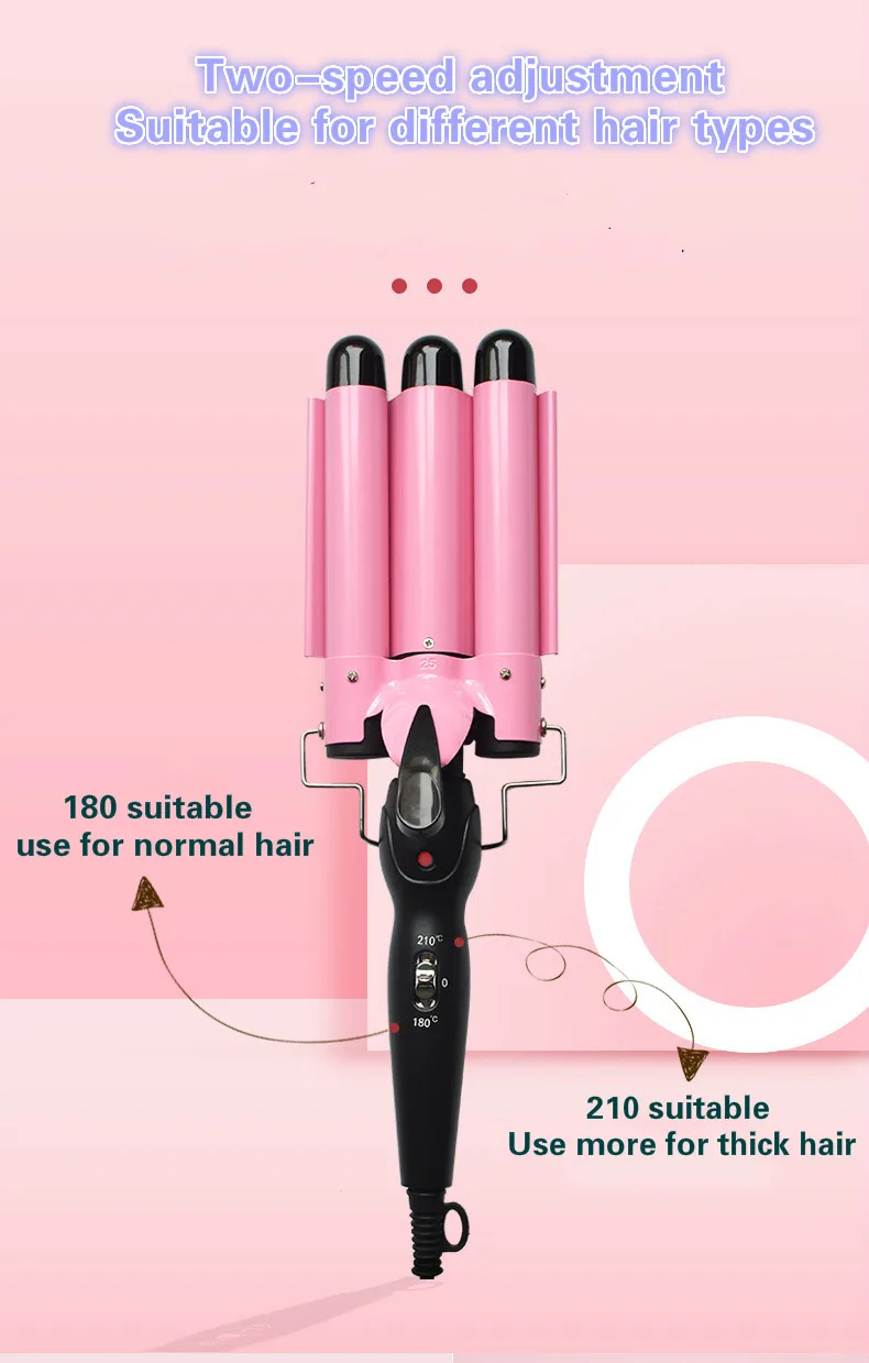 Profissional de cabelo automático curling ferro cerâmica