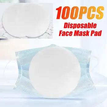 

100pcs/Lot PM2.5 Fluff plup Round Filter paper Pad Anti Haze mouth Mask anti dust mask Filter paper Health Care White