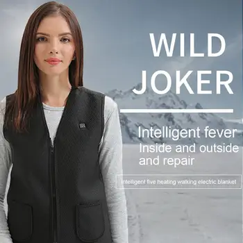 

Winter Unisex Outdoor USB Charging Heating Vest Infrared Heating Vest Flexible Electric Thermal Winter Warm Jacket Clothing