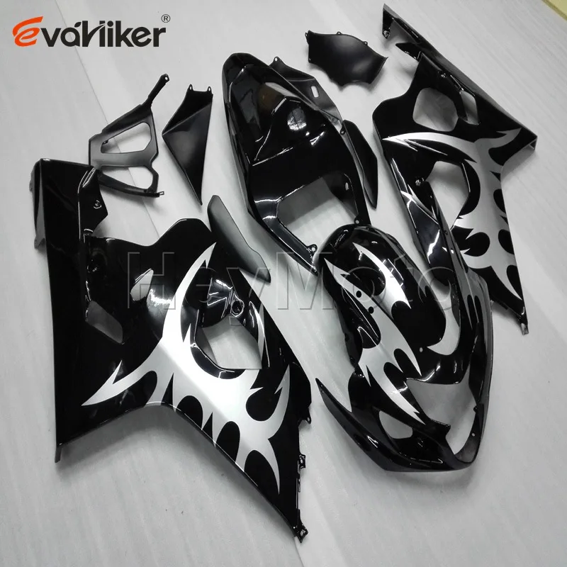 Заказной Пластиковый обтекатель мотоцикла для K4 GSX-R600750 2004-2005 GSX-R600 04 05+ винты+ литьевая Форма Белый ABS - Цвет: H