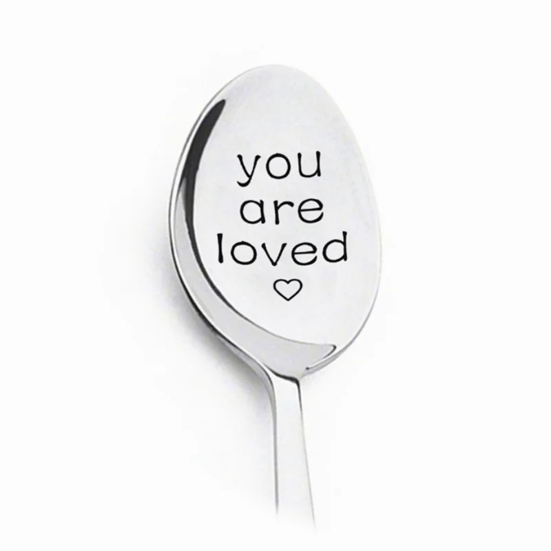 

New Stainless Steel Spoon Valentines Day Gift Anniversary Gift For Boyfriend Good Morning Handsome Beautiful Girlfriend Present
