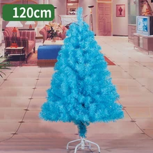 120 см Рождественская елка черная синяя искусственная Рождественская елка украшения Рождественские украшения для дома