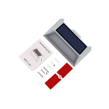 

18 LEDs Energy Saving Rainproof YH0408-PIR Double Light Solar Powered Iduction Light Home Door Wall Lights Drop Shipping Sale