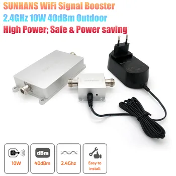 

2pcs/ Lot Sunhans SH24Go10W 10W 40dBm 2.4GHz IEEE 802.11b/g/n Outdoor WIFI Signal Boosters Enterprise Class WiFi Amplifier