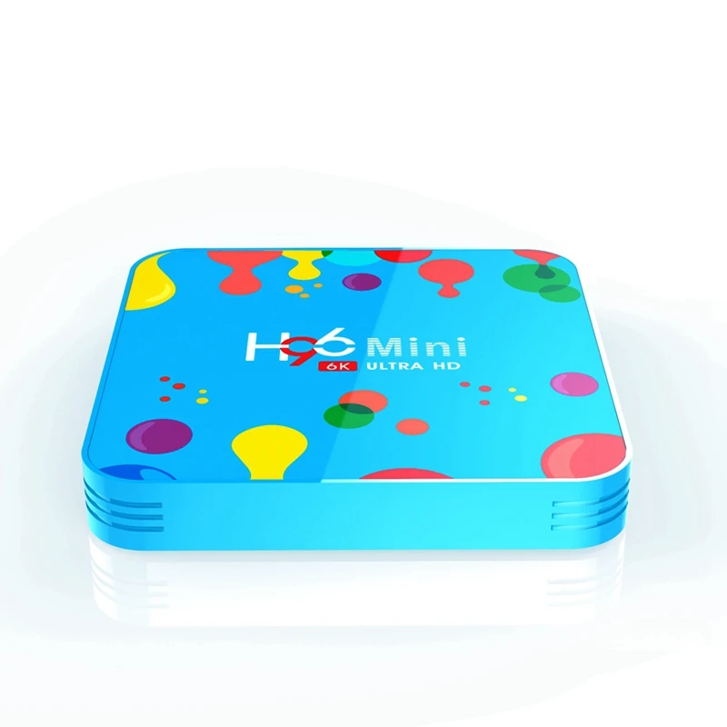 4Gb Ram 128Gb Smart Tv Box H96 Mini Android 9.0 Tv Box Allwinner H6 Quad Core 6K H.265 Usd3.0 Dual Wifi Iptv Netflix