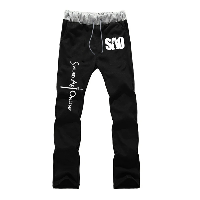 

Sword Art Online Printed Sweatpants Autumn Trousers Harem Pants Men's Cotton Fitness Joggers Workout Sweatpants Long Pants