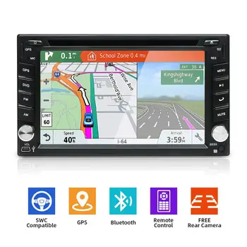 

Bosion Car DVD Player Car Multimedia Double 2 din Universal Car Radio GPS Navigation In dash Car Stereo video Free Rear Camera