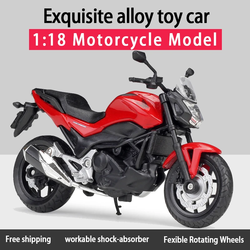WELLY 1:18 2018 Honda NC750S Alloy Street Sport Motorcycles Model