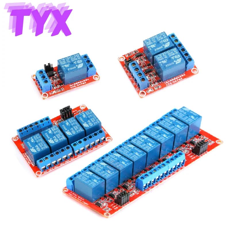 

1PCS 1/2/4/8 Channel 5V12V24V Relay Module Shield with Optocoupler Support High/low Level Trigger Arduino Development Board