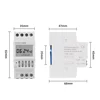DIN Rail Digital 40 Groups School or Factory Automatic Bell Timer Controller 1~99 Seconds Interval Auto Ring Time Switch AC 220V 5