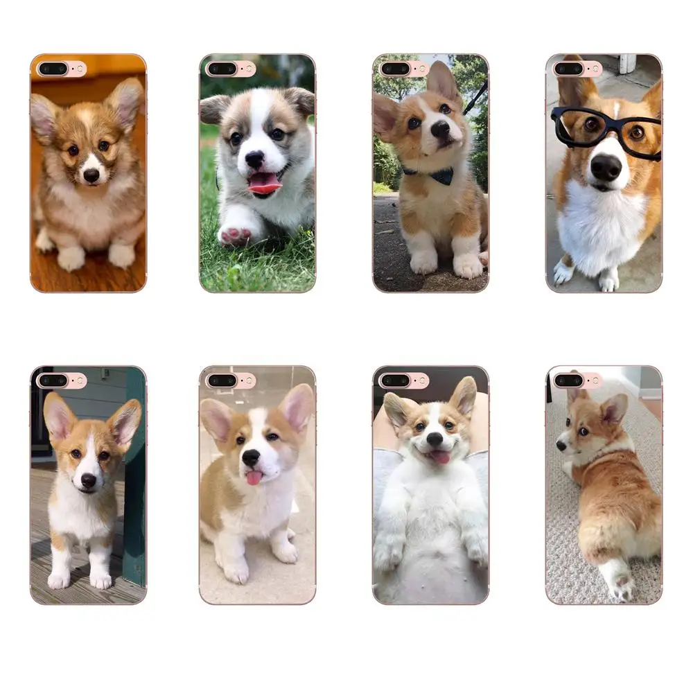 Силиконовый чехол для Galaxy J1 J2 J3 J330 J4 J5 J6 J7 J730 J8 2015 2016 2017 2018 mini Pro Corgi щенок собака |