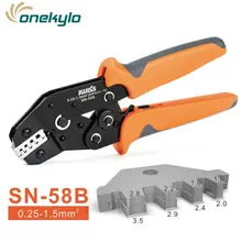 SN-58B=SN-28B+SN-48B IWISS Automotive terminal wire crimping pliers Multi-function tool for DuPont Plug Spring Terminal