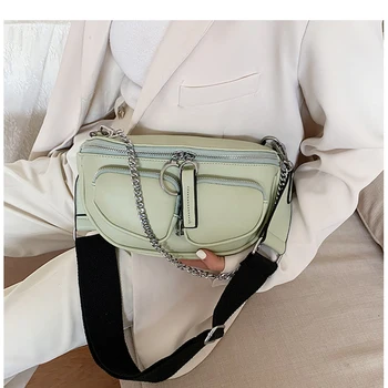 

Crossbody Bags For Women 2020 Trend PU Leather Female Purses and Handbags Brand Designer Shoulder Bag Korean Hip pop Fashion