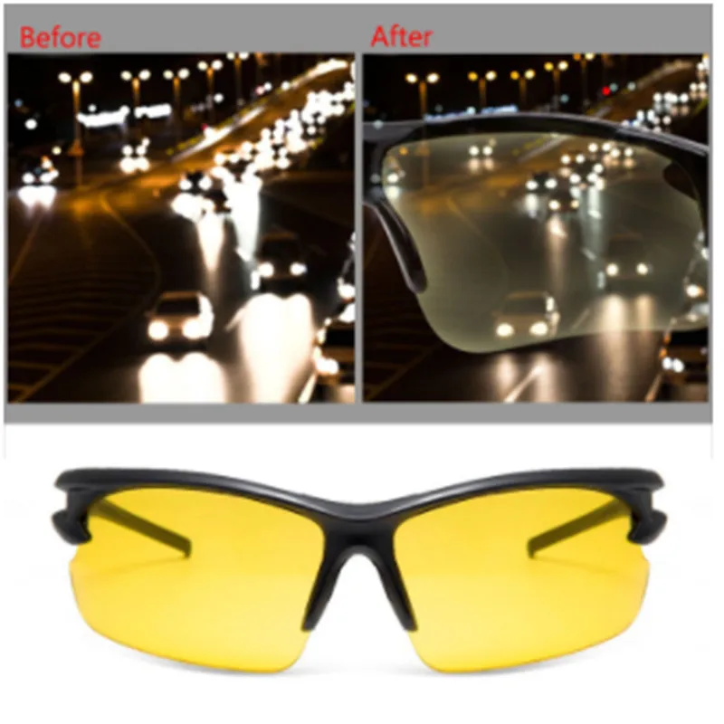 

AOXUE Trend Classic Night Vision Glasses Men Outdoor Driving Square Sunglasses Women Brand Design Anti-glare UV400 Goggles gafas