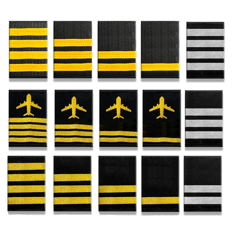 1-Pair-Clothing-Decor-Epaulettes-Professional-Pilots-Uniform-Epaulets ...