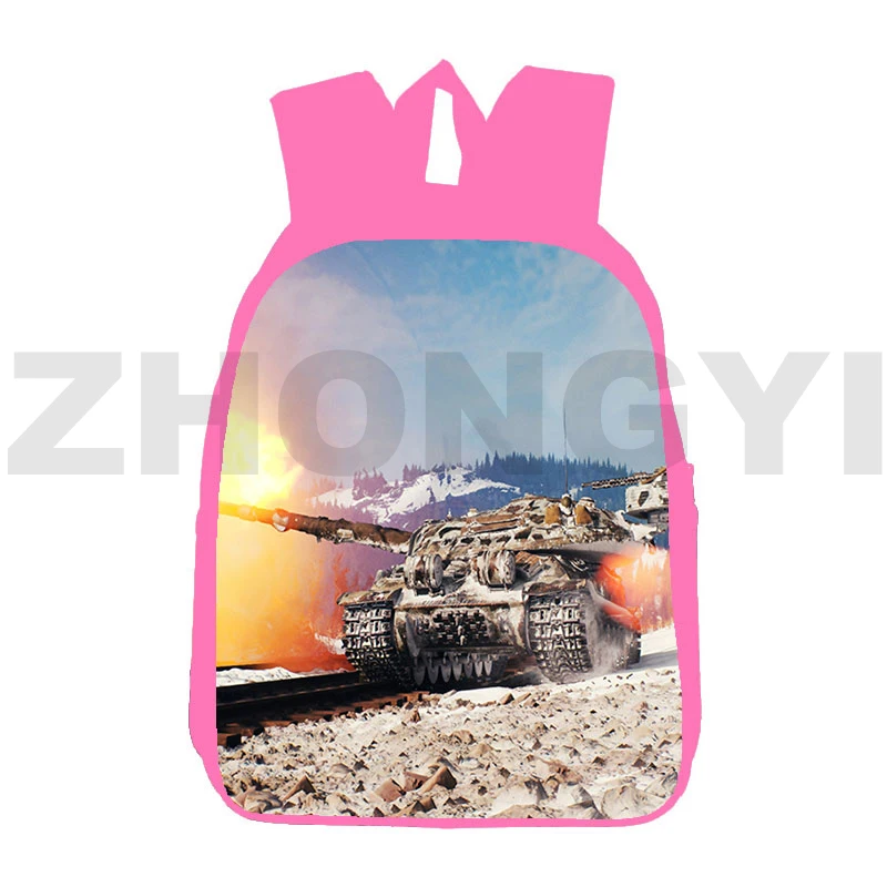 

Модный рюкзак с 3D рисунком из аниме «Мир танков», школьный рюкзак для подростков с героями мультфильмов, 12/16 дюйма, сумка для книг, детская повседневная сумка с принтом «Война грома», Новинка
