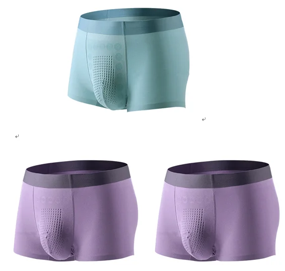 Green Textile Fiber Natural Health Pants Men's 120 Micro Modal Air Underpants Chemical-Free Bleaching Man Underwear - Цвет: Лаванда
