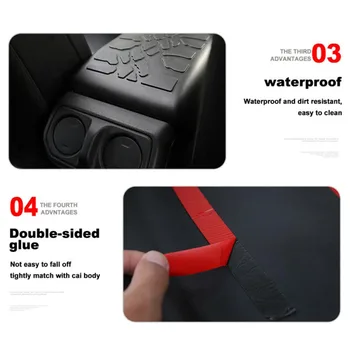 

1pc Armrest Cover Pad Black For Jeep Gladiator JT 2020 Durable Comfortable