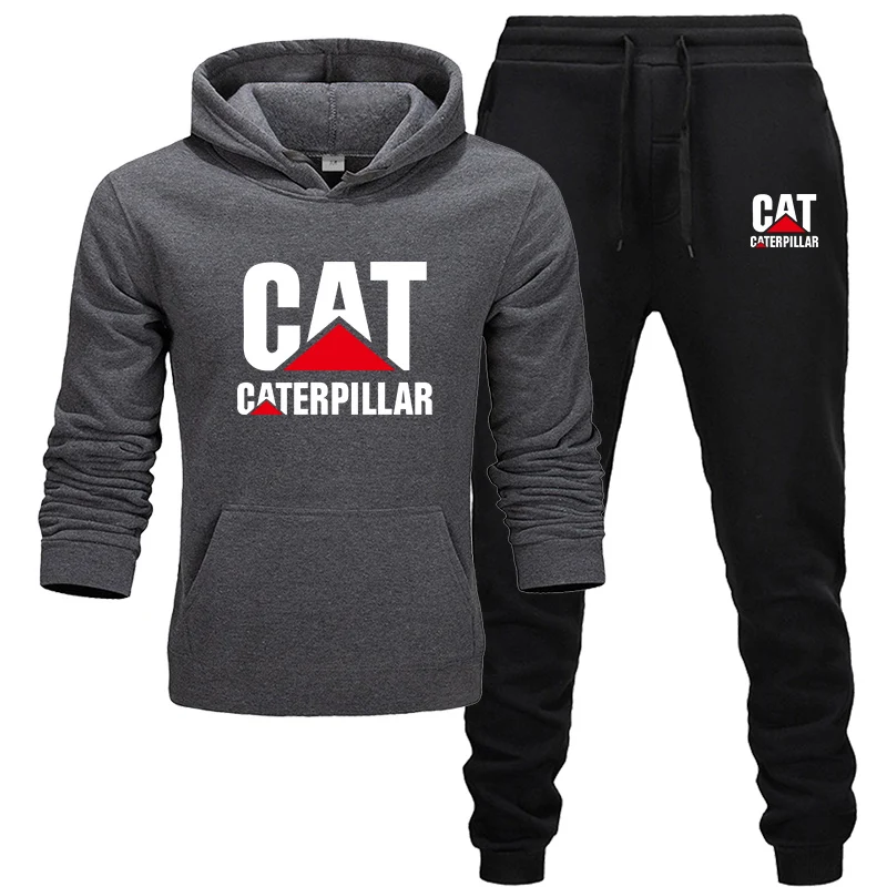 

Autumn Winter Cotton Fleece Thick hoodie+Pants 2pcs Sport Suits Male/Women Thermal Brand Tracksuit 2019 Gym Fitness Sweatshirts