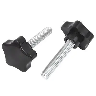 

2pcs M10 x 50mm Threaded Star Shape Clamping Knob 38mm Dia