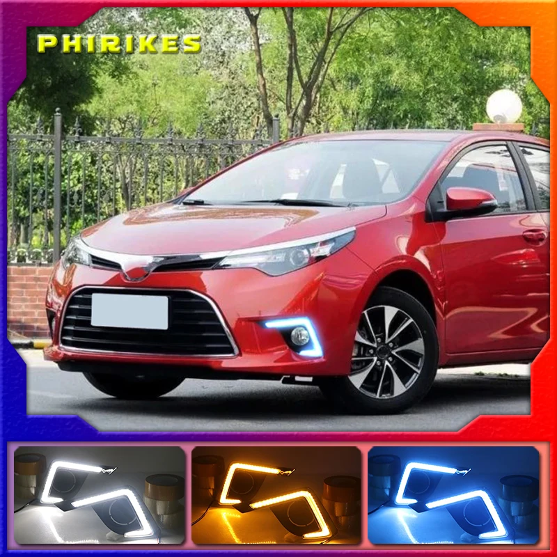 

2pcs For Toyota Levin 2014-2016 Car LED Daytime Running Lights DRL /Turn Signal Lamp
