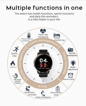

Smart Watch Men Blood Pressure Waterproof Smartwatch Women Heart RateMonitor FitnessTracker Watch girl boy Sport For Android IOS