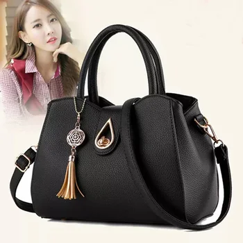 

High quality PU Leather Women Handbags Large Capacity New tassel Tote Bag Shoulder Bag Crossbody Bags For Women bag sac a main