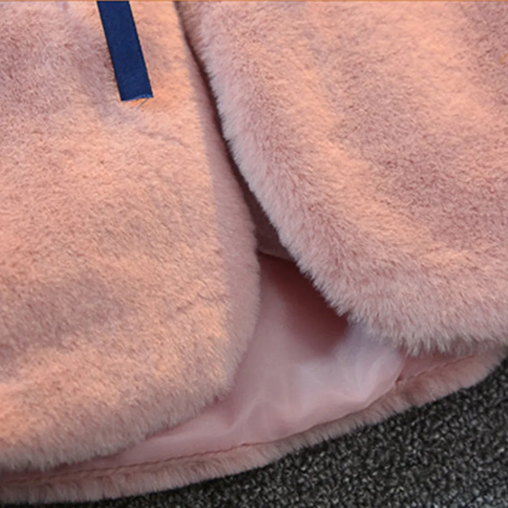 Однотонные зимние жилеты для малышей; теплая зимняя одежда для маленьких девочек; жилет из искусственного меха; плотная верхняя одежда; kurtka dziewczynka