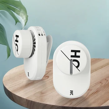 

Home Type 12*7.8*6.8cm Mini Mist Fan Three Modes Letter Pattern Mini Fan Mist Cooler With Hanging Band And Back Clip