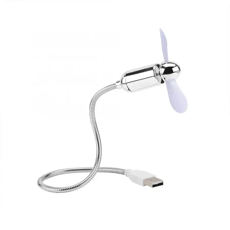

Usb led DC 5V USB Flexible Temperature Mini Fan w/ LED Light Summer Office Home usb gadget USB Cool Computer Fan