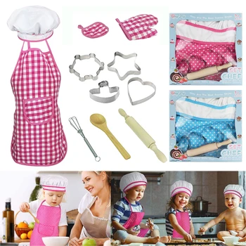 

11pcs Stainless Steel Children'S Kitchen Baking Tools Supplies Set Kids Cooking And Baking Set Kids Chef Role Play