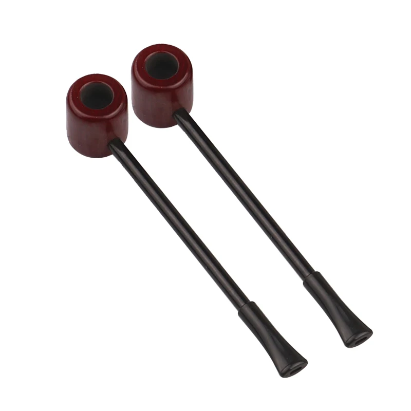 1 шт. прямой тип красный деревянный курительный Pip табачные трубки аксессуары для сигарет секторная всасывающая насадка трубка для курения табака