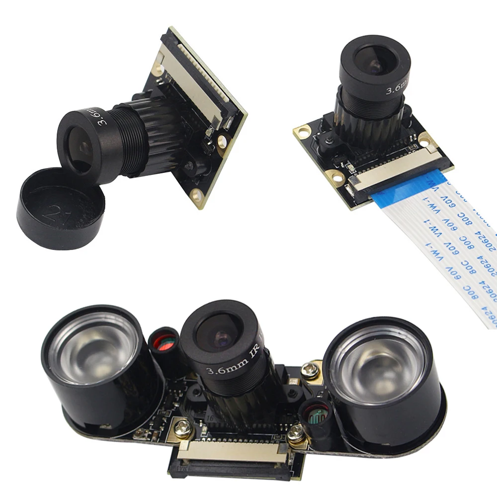 

Fill light Night Vision 1080p Camera Module for Raspberry Pi 3 Model B/2B/ B+/A OV5647 Sensor Chip infrared night vision camera