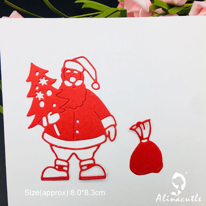 SANTA # 2 Christmas die cuts scrapbook cards