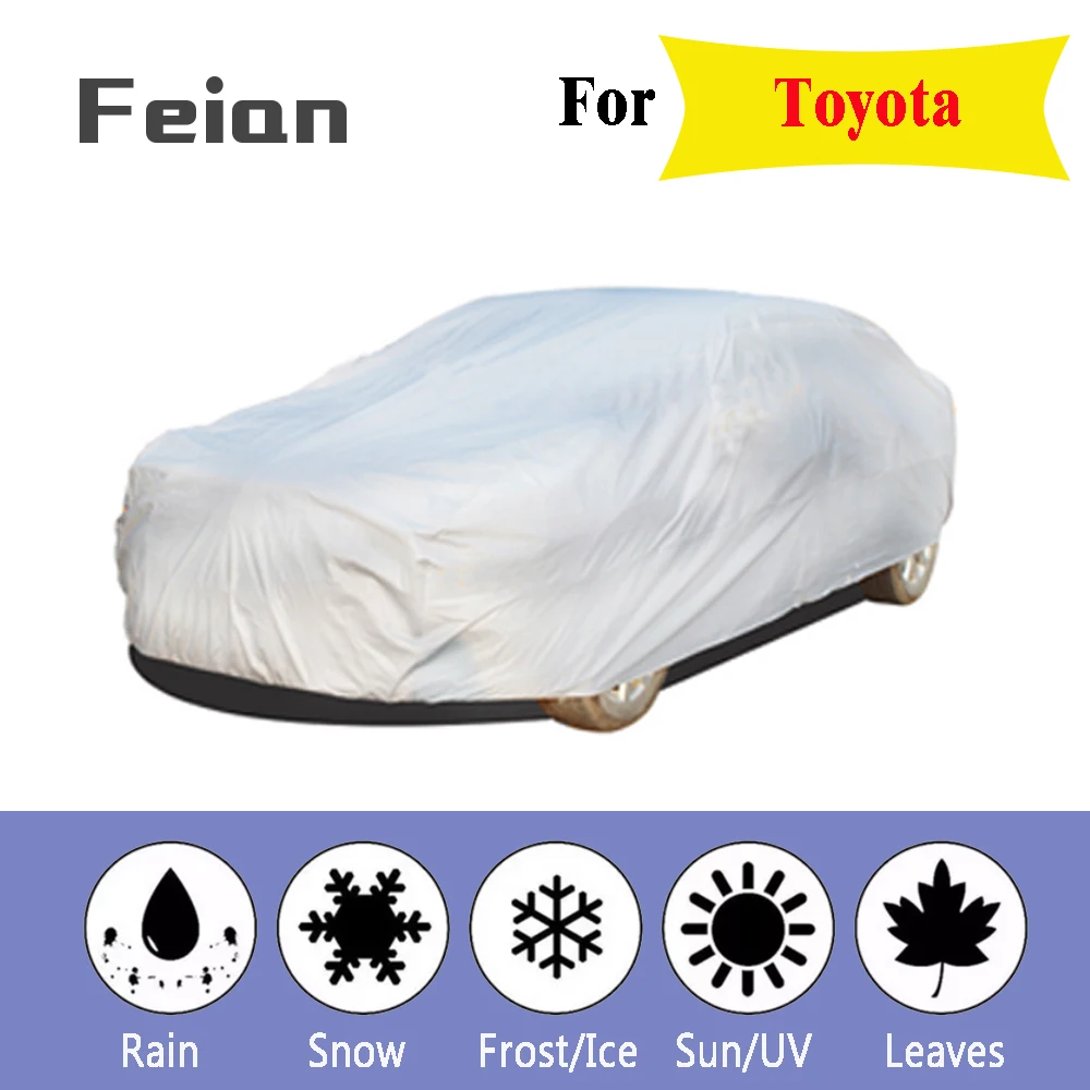 

PEVA For Toyota Car Covers Indoor Outdoor Full Auot Cover Sun UV Snow Dust Resistant Protection Cover For Sedan Hatchback or SUV