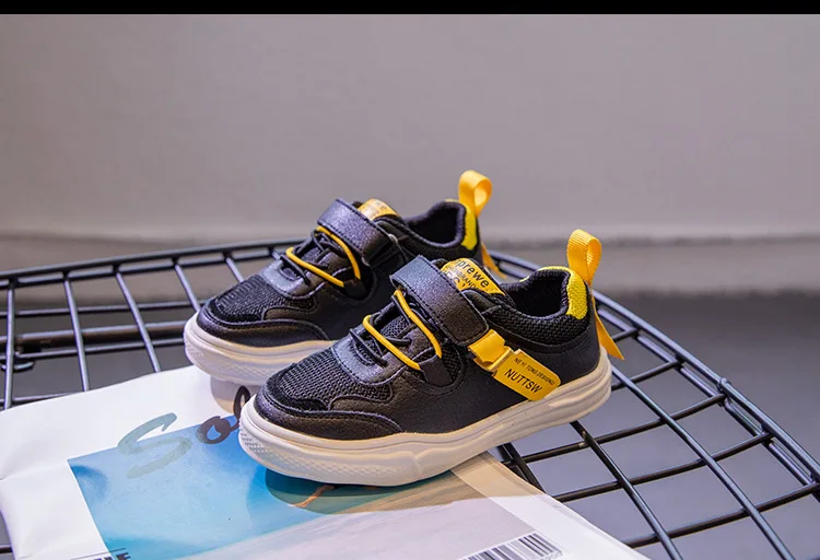 Осенние детские сетчатые кроссовки детские повседневные кроссовки для маленьких девочек geunine кожаная обувь для мальчиков брендовые массивные кроссовки
