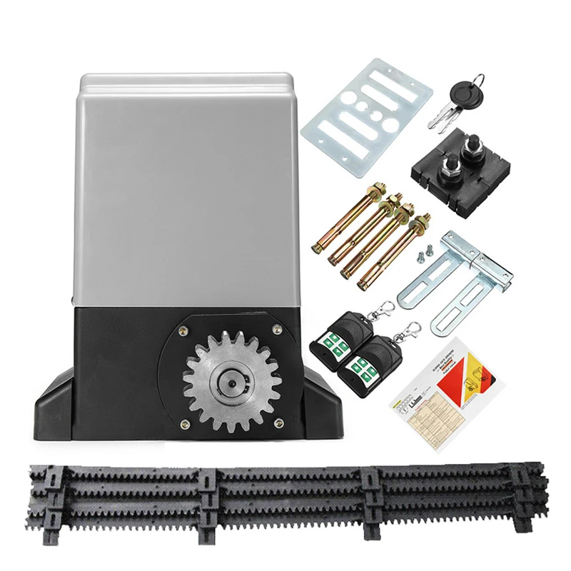 800kg Remote Control Automatic Sliding Gate Motor Drive with 4m Nylon Racks Electric Door Opener Actuator Operator |
