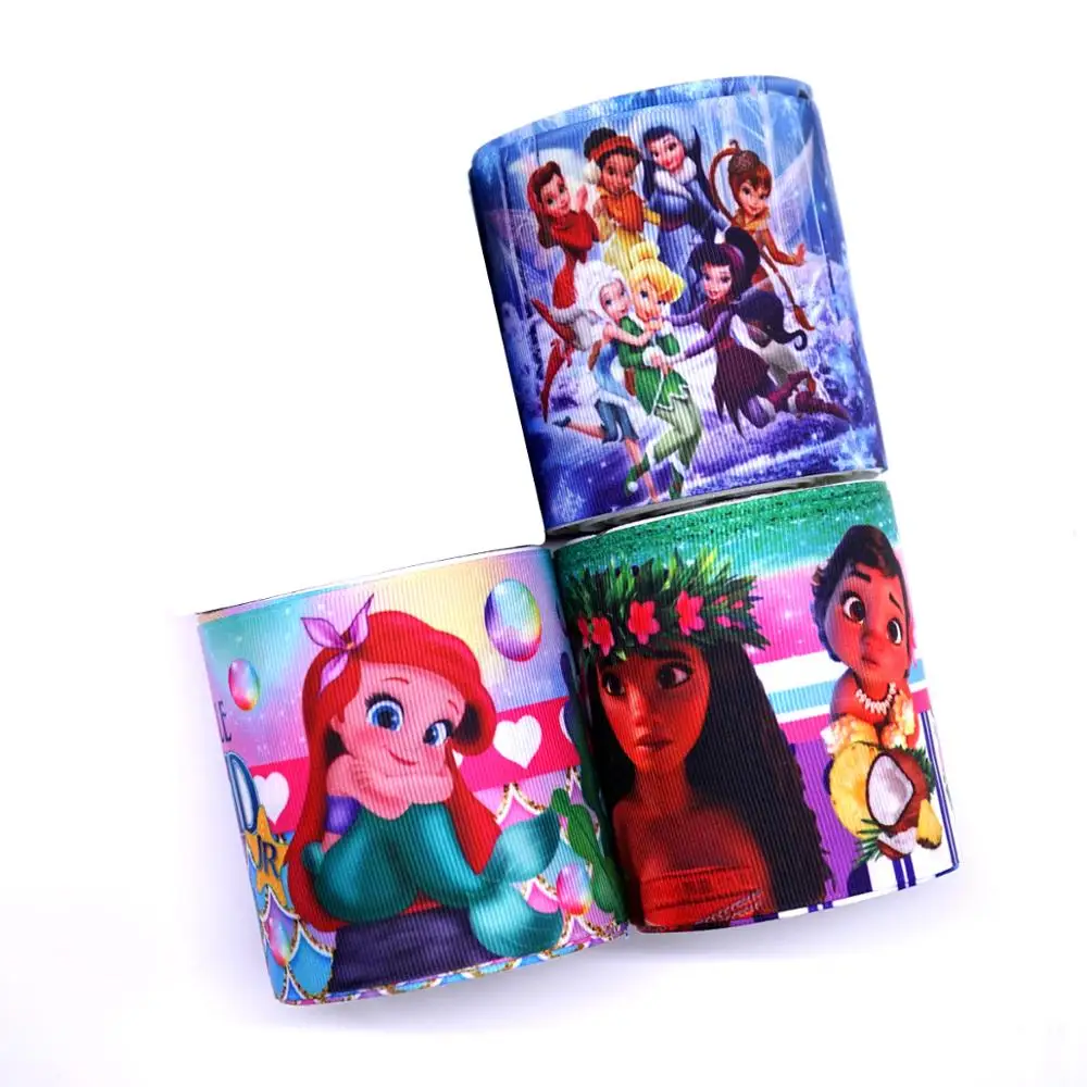 

Free shipping 50 yard per size cartoon ribbon printed grosgrain ribbon 31360